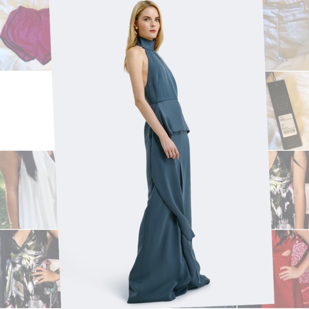 BRAND NEW AQAQ blue gown!